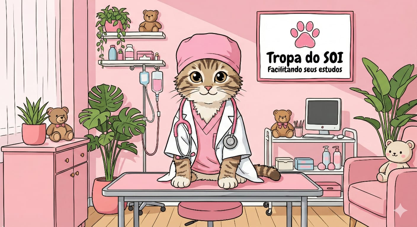 Mascote Tropa do SOI - Gatinho doutor no consultorio